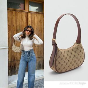 Mango Shoulder bag with printed logo